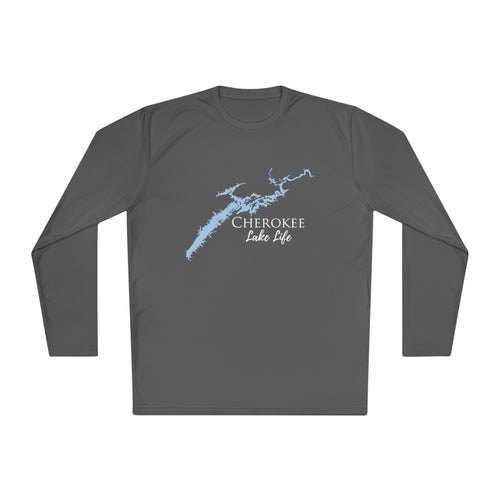 Cherokee Lake Life Dri-fit Boating Shirt – Breathable Material – Men's Long Sleeve Moisture Wicking Tee – Tennessee Lake