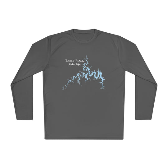 Table Rock Lake Life Dri-fit Boating Shirt – Breathable Material – Men's Long Sleeve Moisture Wicking Tee – Missouri and Arkansas Lake