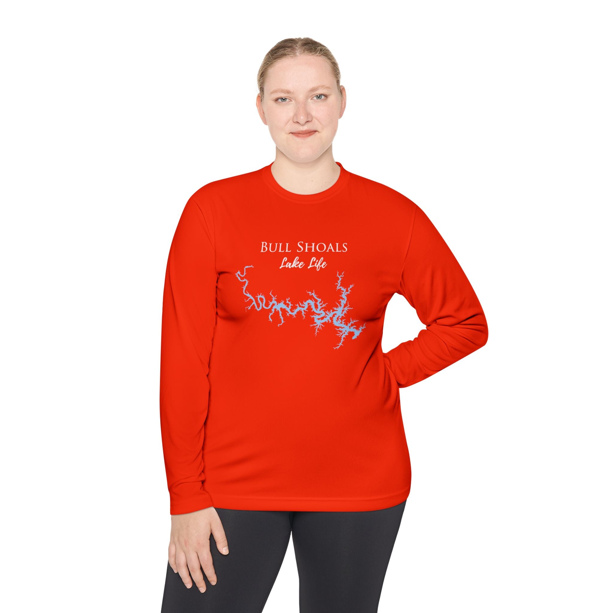 Bull Shoals Lake Life Dri-fit Boating Shirt – Breathable Material – Men's Long Sleeve Moisture Wicking Tee – Arkansas Lake