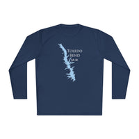 Toledo Bend Lake Life Dri-fit Boating Shirt – Breathable Material – Men's Long Sleeve Moisture Wicking Tee – Louisiana and Texas Lake