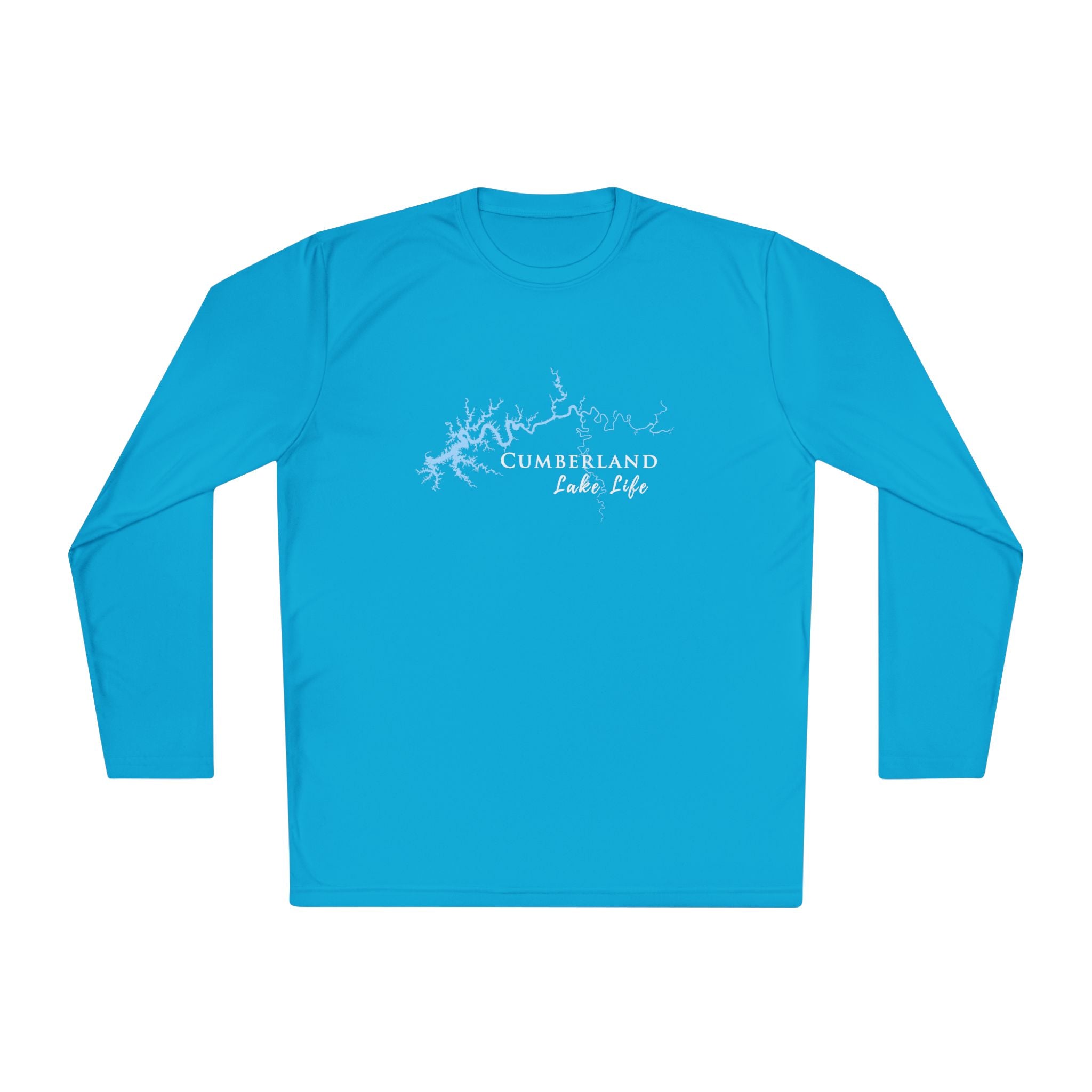Oconee Lake Life Dri-fit Boating Shirt – Breathable Material – Men's Long Sleeve Moisture Wicking Tee – Georgia Lake