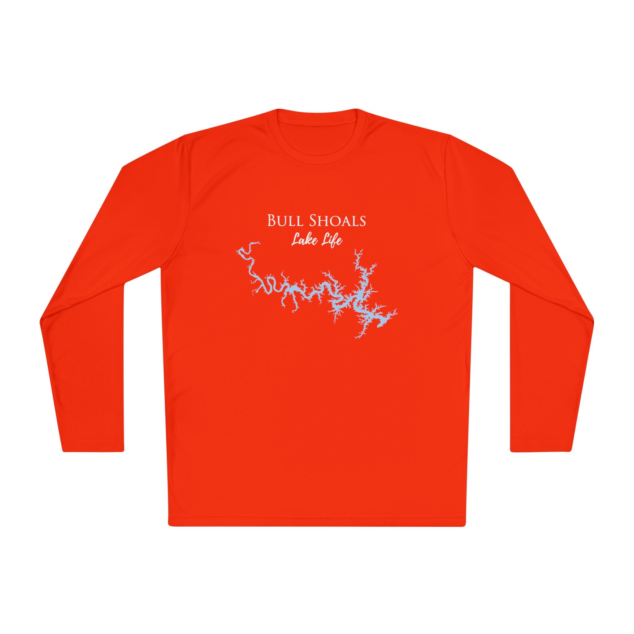 Bull Shoals Lake Life Dri-fit Boating Shirt – Breathable Material – Men's Long Sleeve Moisture Wicking Tee – Arkansas Lake