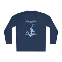 Lake Martin Dri-fit Boating Shirt – Breathable Material – Men's Long Sleeve Moisture Wicking Tee – Alabama Lake