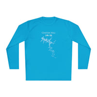 Center Hill Lake Life Dri-fit Boating Shirt – Breathable Material – Men's Long Sleeve Moisture Wicking Tee – Tennessee Lake
