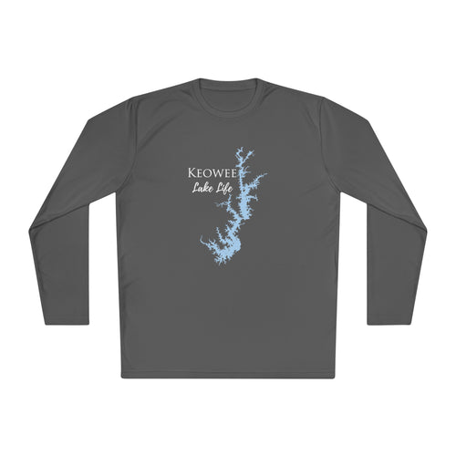 Keowee Lake Life Dri-fit Boating Shirt – Breathable Material – Men's Long Sleeve Moisture Wicking Tee – South Carolina Lake