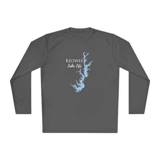 Keowee Lake Life Dri-fit Boating Shirt – Breathable Material – Men's Long Sleeve Moisture Wicking Tee – South Carolina Lake