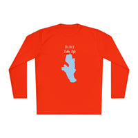 Burt Lake Life Dri-fit Boating Shirt – Breathable Material – Men's Long Sleeve Moisture Wicking Tee – Michigan Lake