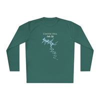 Center Hill Lake Life Dri-fit Boating Shirt – Breathable Material – Men's Long Sleeve Moisture Wicking Tee – Tennessee Lake