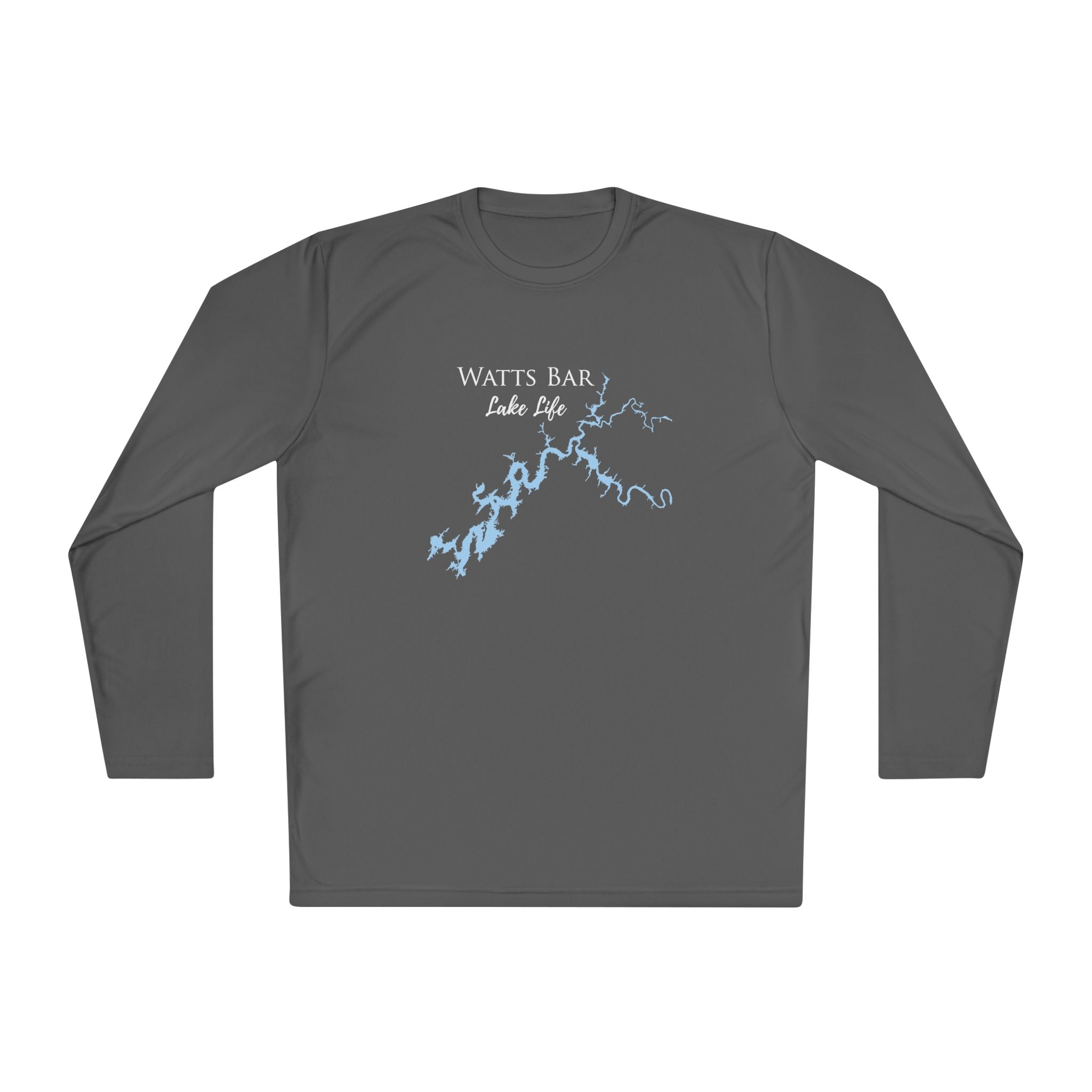 Watts Bar Lake Life Dri-fit Boating Shirt – Breathable Material – Men's Long Sleeve Moisture Wicking Tee – Tennessee Lake