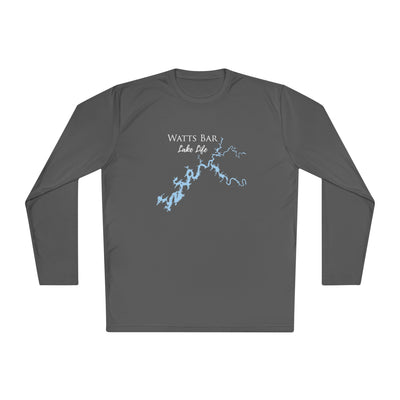 Watts Bar Lake Life Dri-fit Boating Shirt – Breathable Material – Men's Long Sleeve Moisture Wicking Tee – Tennessee Lake