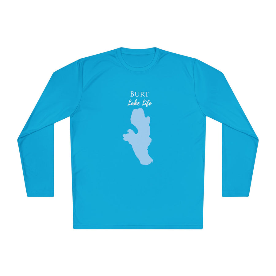 Burt Lake Life Dri-fit Boating Shirt – Breathable Material – Men's Long Sleeve Moisture Wicking Tee – Michigan Lake