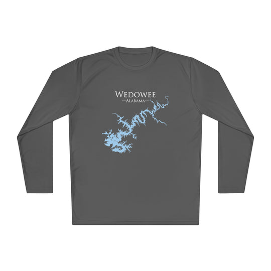 Wedowee Alabama Dri-fit Boating Shirt – Breathable Material – Men's Long Sleeve Moisture Wicking Tee – Alabama Lake