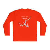 Sinclair Lake Life Dri-fit Boating Shirt – Breathable Material – Men's Long Sleeve Moisture Wicking Tee – Georgia Lake