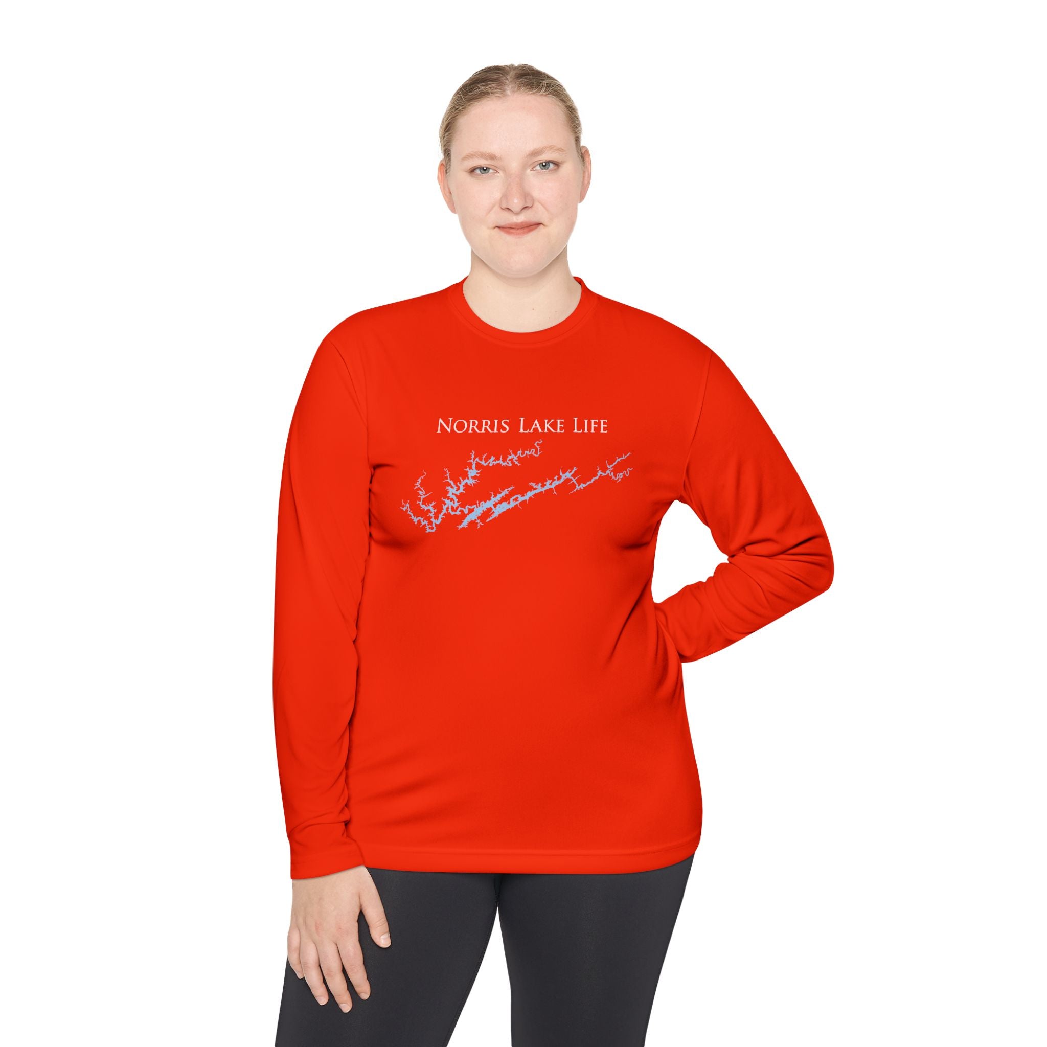 Norris Lake Life Dri-fit Boating Shirt – Breathable Material – Men's Long Sleeve Moisture Wicking Tee – Tennessee Lake