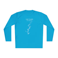 Lay Lake Alabama Dri-fit Boating Shirt – Breathable Material – Men's Long Sleeve Moisture Wicking Tee – Alabama Lake