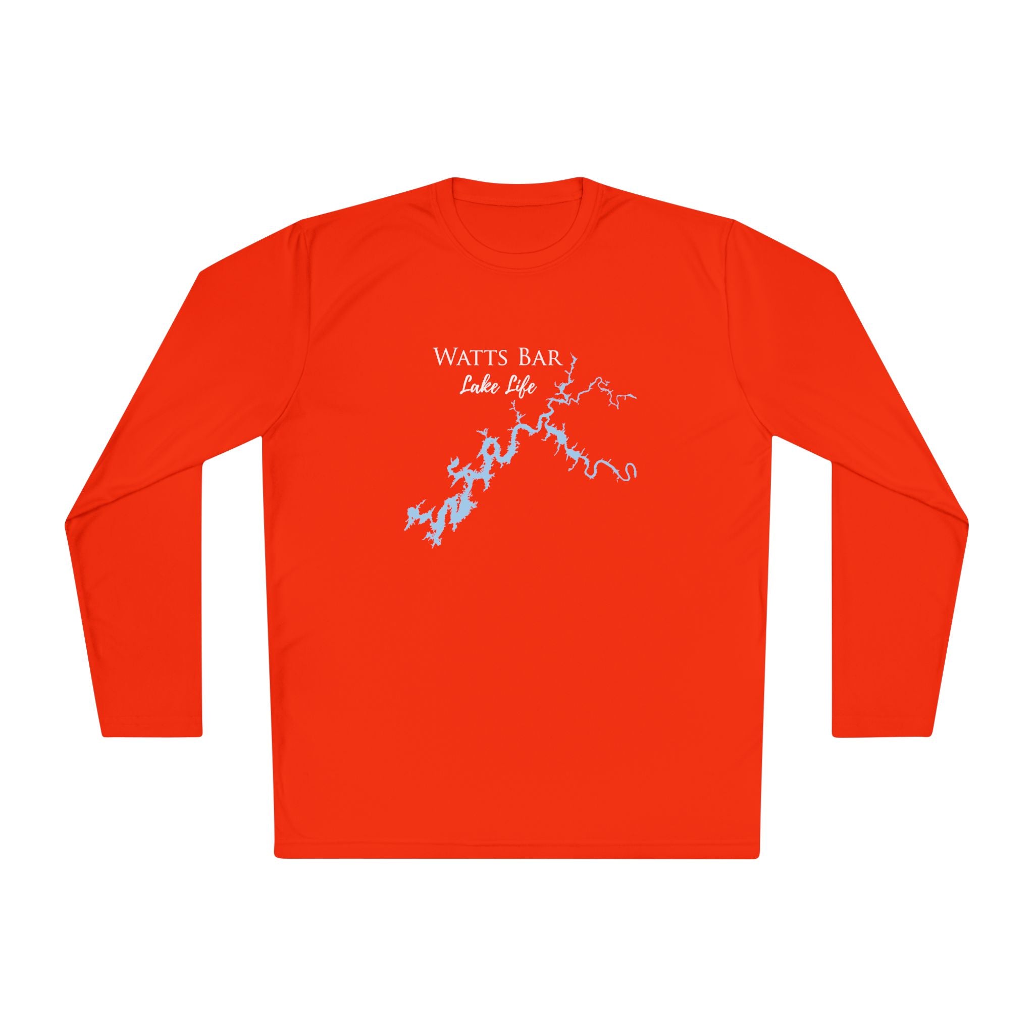 Watts Bar Lake Life Dri-fit Boating Shirt – Breathable Material – Men's Long Sleeve Moisture Wicking Tee – Tennessee Lake