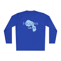 Higgins Lake Life Dri-fit Boating Shirt – Breathable Material – Men's Long Sleeve Moisture Wicking Tee – Michigan Lake
