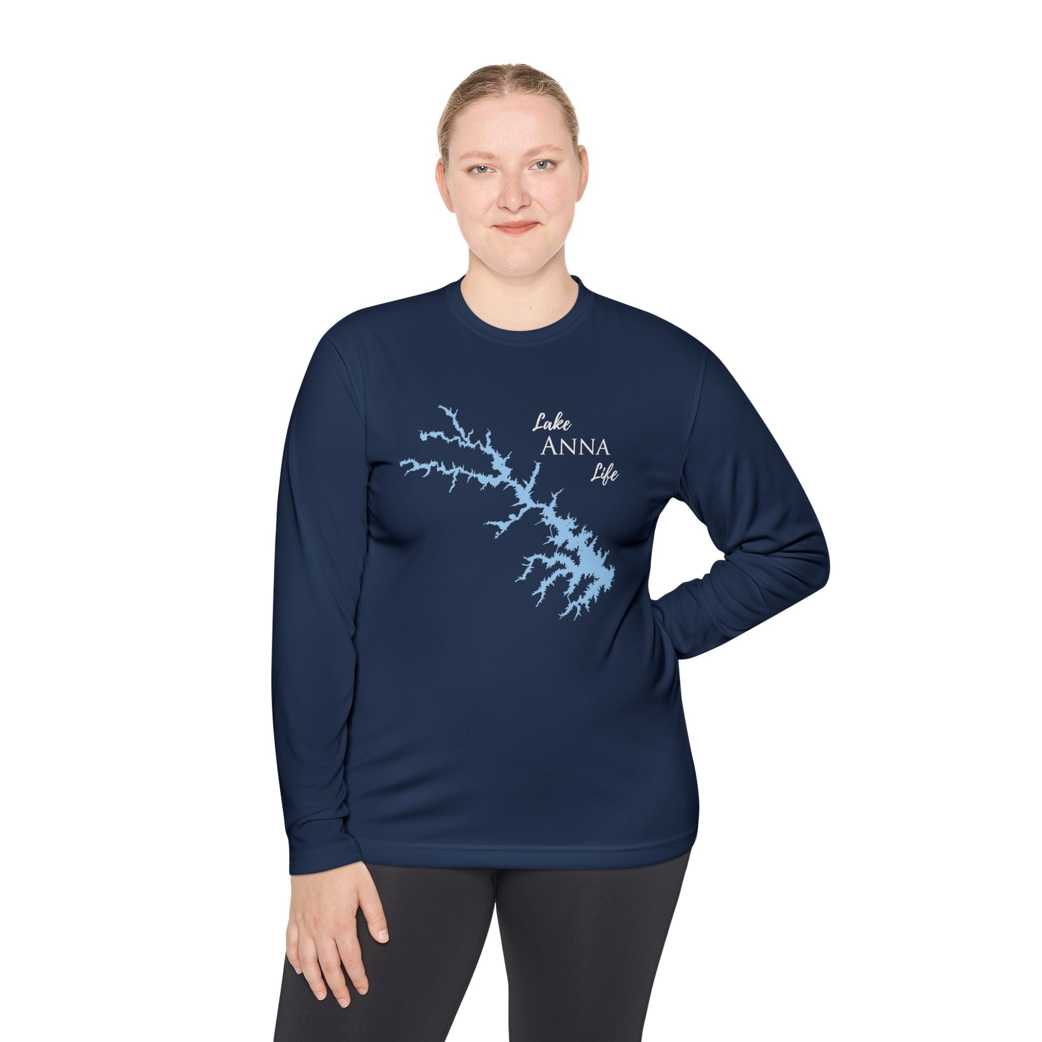 Lake Anna Life Dri-fit Boating Shirt – Breathable Material – Men's Long Sleeve Moisture Wicking Tee – Virginia Lake