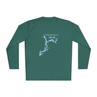 Shelbyville Lake Life Dri-fit Boating Shirt – Breathable Material – Men's Long Sleeve Moisture Wicking Tee – Illinois Lake