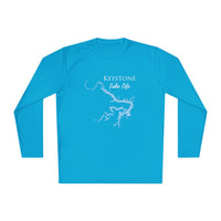 Keystone Lake Life Dri-fit Boating Shirt – Breathable Material – Men's Long Sleeve Moisture Wicking Tee – Oklahoma Lake