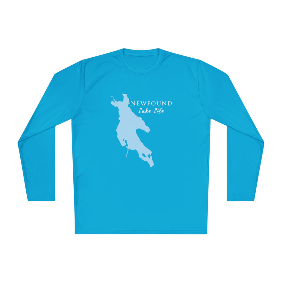 Newfound Lake Life Dri-fit Boating Shirt – Breathable Material – Men's Long Sleeve Moisture Wicking Tee – New Hampshire Lake