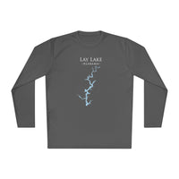 Lay Lake Alabama Dri-fit Boating Shirt – Breathable Material – Men's Long Sleeve Moisture Wicking Tee – Alabama Lake