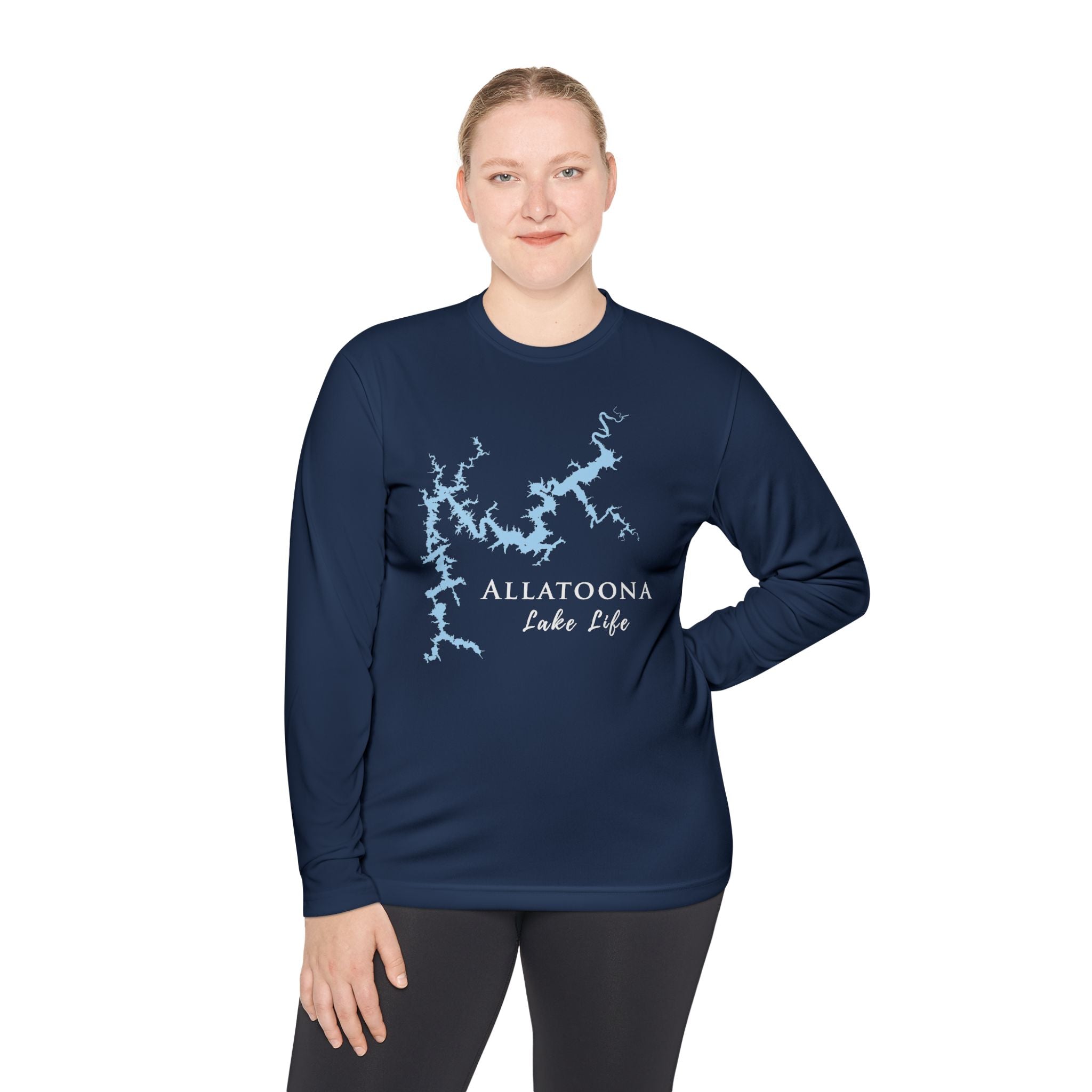 Allatoona Lake Life Dri-fit Boating Shirt – Breathable Material – Men's Long Sleeve Moisture Wicking Tee – Georgia Lake