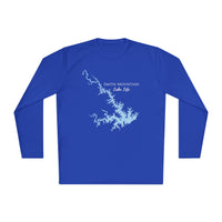 Smith Mountain Lake Life Dri-fit Boating Shirt – Breathable Material – Men's Long Sleeve Moisture Wicking Tee – Virginia Lake