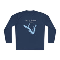 Lake Fork Texas Dri-fit Boating Shirt – Breathable Material – Men's Long Sleeve Moisture Wicking Tee – Texas Lake