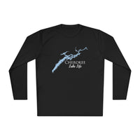 Cherokee Lake Life Dri-fit Boating Shirt – Breathable Material – Men's Long Sleeve Moisture Wicking Tee – Tennessee Lake