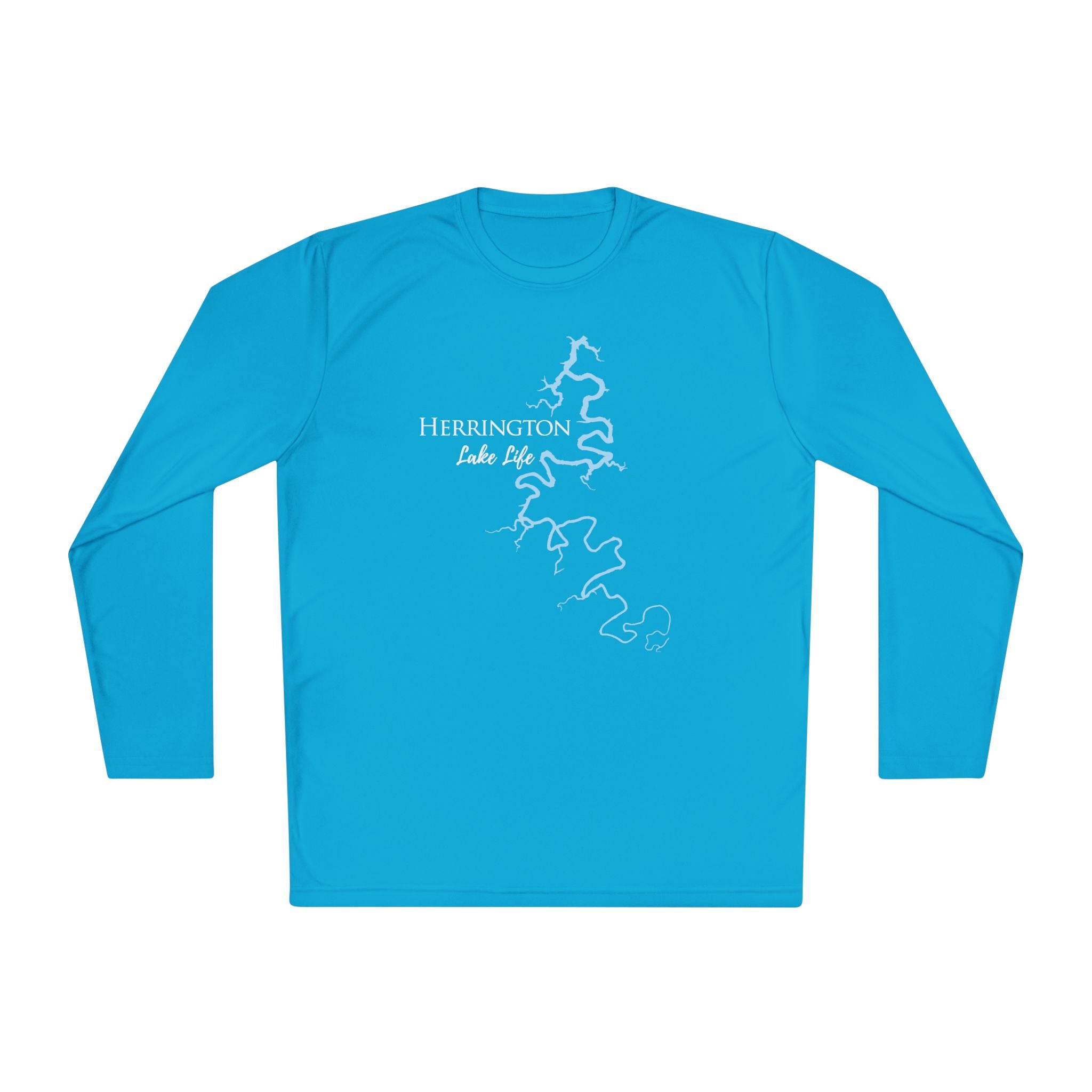 Herrington Lake Life Dri-fit Boating Shirt – Breathable Material – Men's Long Sleeve Moisture Wicking Tee – Kentucky Lake