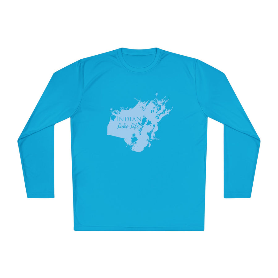 Indian Lake Life Dri-fit Boating Shirt – Breathable Material – Men's Long Sleeve Moisture Wicking Tee – Ohio Lake