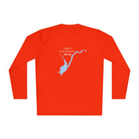 Great Sacandaga Lake Life Dri-fit Boating Shirt – Breathable Material – Men's Long Sleeve Moisture Wicking Tee – New York Lake