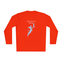 Hopatcong Lake Life Dri-fit Boating Shirt – Breathable Material – Men's Long Sleeve Moisture Wicking Tee – New Jersey Lake
