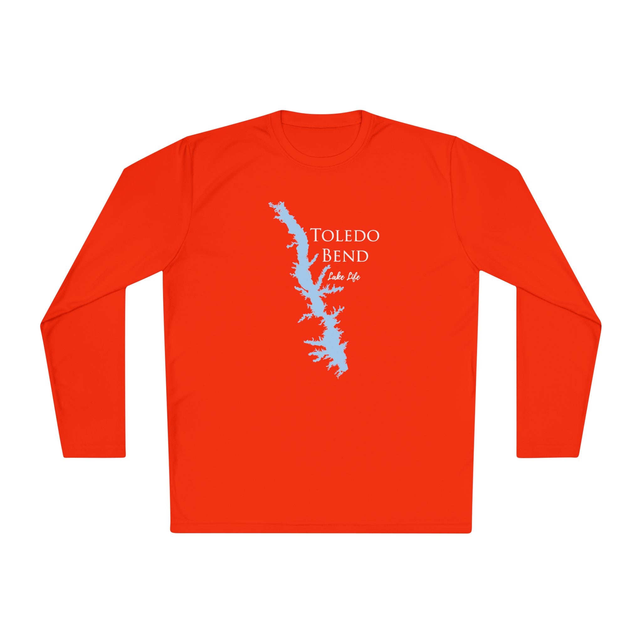 Toledo Bend Lake Life Dri-fit Boating Shirt – Breathable Material – Men's Long Sleeve Moisture Wicking Tee – Louisiana and Texas Lake