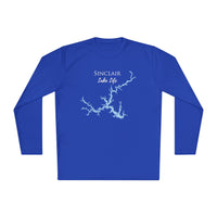 Sinclair Lake Life Dri-fit Boating Shirt – Breathable Material – Men's Long Sleeve Moisture Wicking Tee – Georgia Lake