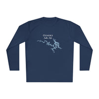 Ozarks Lake Life Dri-fit Boating Shirt – Breathable Material – Men's Long Sleeve Moisture Wicking Tee – Arkansas Lake