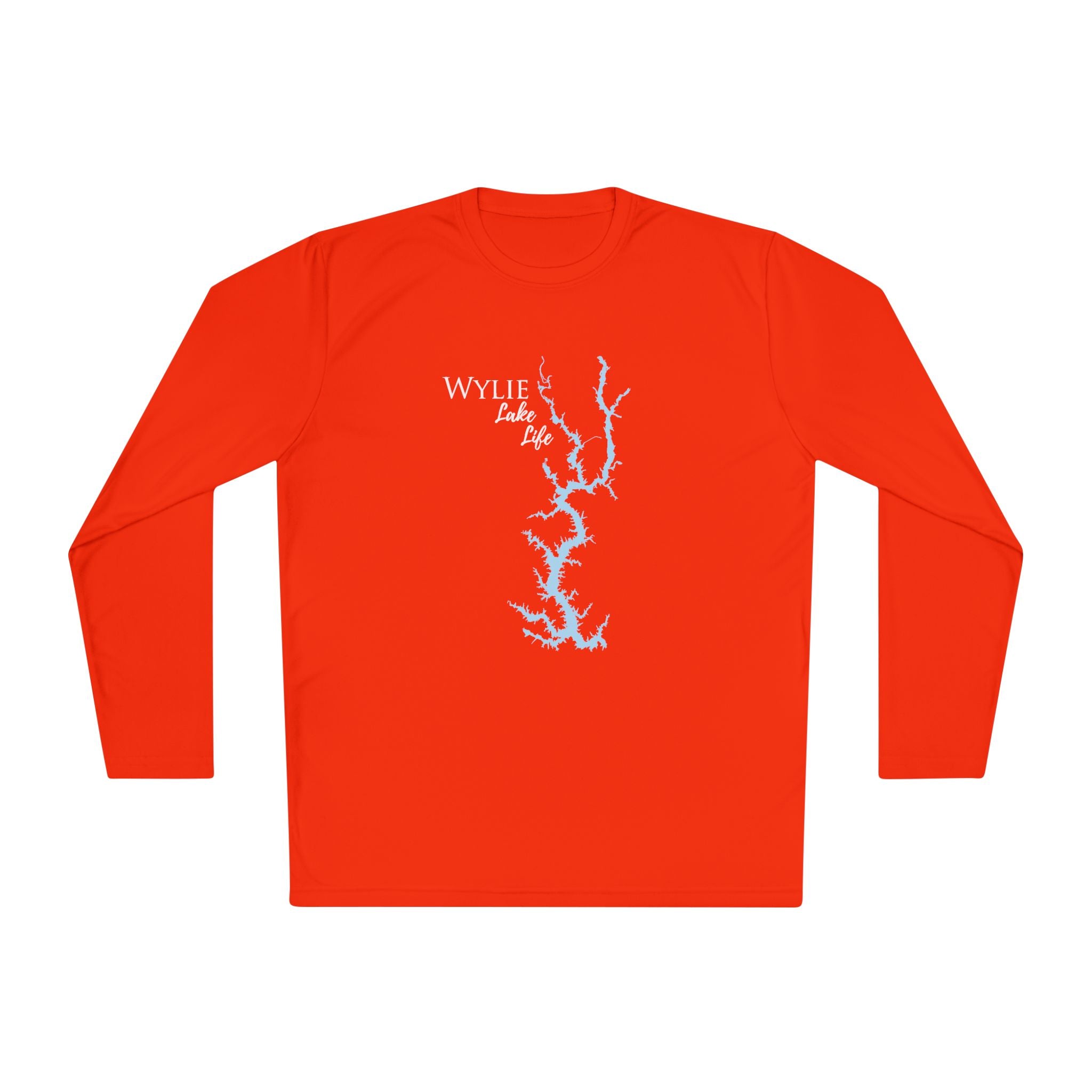 Wylie Lake Life Dri-fit Boating Shirt – Breathable Material – Men's Long Sleeve Moisture Wicking Tee – South Carolina Lake