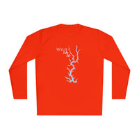Wylie Lake Life Dri-fit Boating Shirt – Breathable Material – Men's Long Sleeve Moisture Wicking Tee – South Carolina Lake