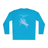 Winnipesaukee Lake Life Dri-fit Boating Shirt – Breathable Material – Men's Long Sleeve Moisture Wicking Tee – New Hampshire Lake