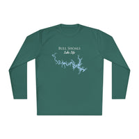 Bull Shoals Lake Life Dri-fit Boating Shirt – Breathable Material – Men's Long Sleeve Moisture Wicking Tee – Arkansas Lake
