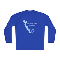 Cedar Creek Lake Life Dri-fit Boating Shirt – Breathable Material – Men's Long Sleeve Moisture Wicking Tee – Texas Lake