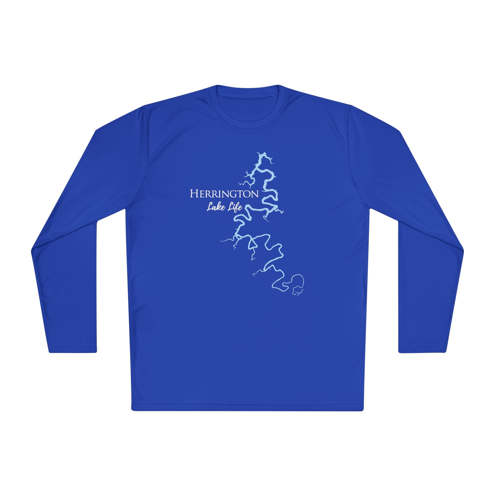 Herrington Lake Life Dri-fit Boating Shirt – Breathable Material – Men's Long Sleeve Moisture Wicking Tee – Kentucky Lake