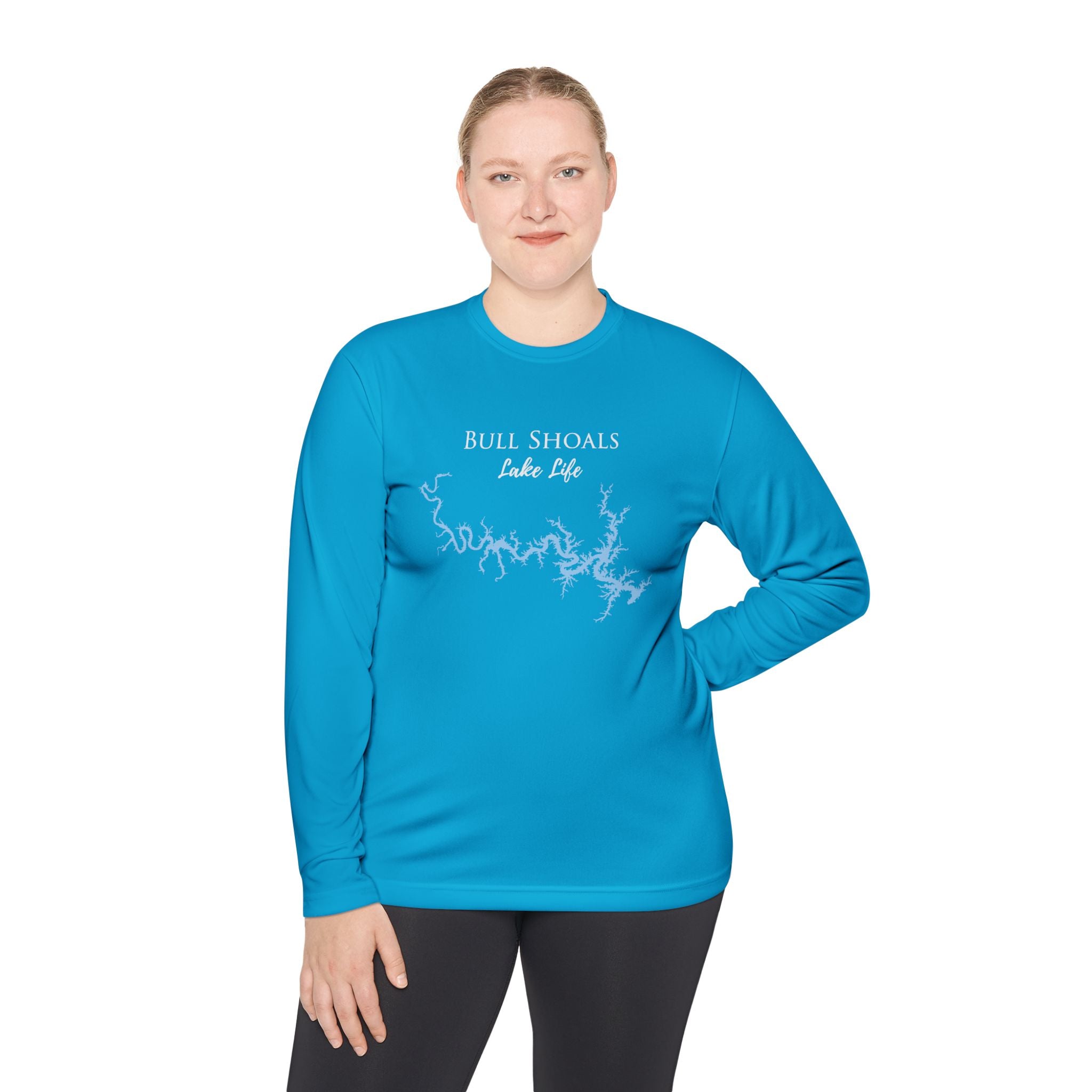 Bull Shoals Lake Life Dri-fit Boating Shirt – Breathable Material – Men's Long Sleeve Moisture Wicking Tee – Arkansas Lake