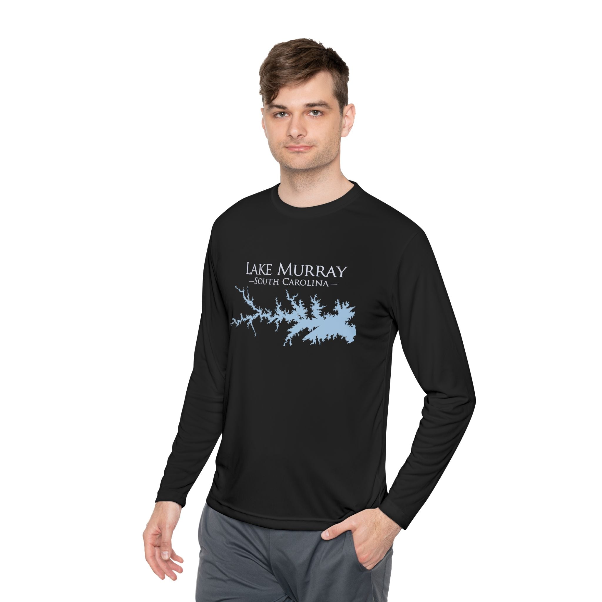 Murray South Carolina Dri-fit Boating Shirt – Breathable Material – Men's Long Sleeve Moisture Wicking Tee – South Carolina Lake