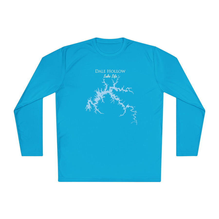 Dale Hollow Lake Life Dri-fit Boating Shirt – Breathable Material – Men's Long Sleeve Moisture Wicking Tee – Tennessee Lake