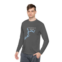 Shelbyville Lake Life Dri-fit Boating Shirt – Breathable Material – Men's Long Sleeve Moisture Wicking Tee – Illinois Lake