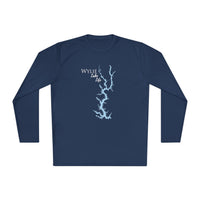 Wylie Lake Life Dri-fit Boating Shirt – Breathable Material – Men's Long Sleeve Moisture Wicking Tee – South Carolina Lake
