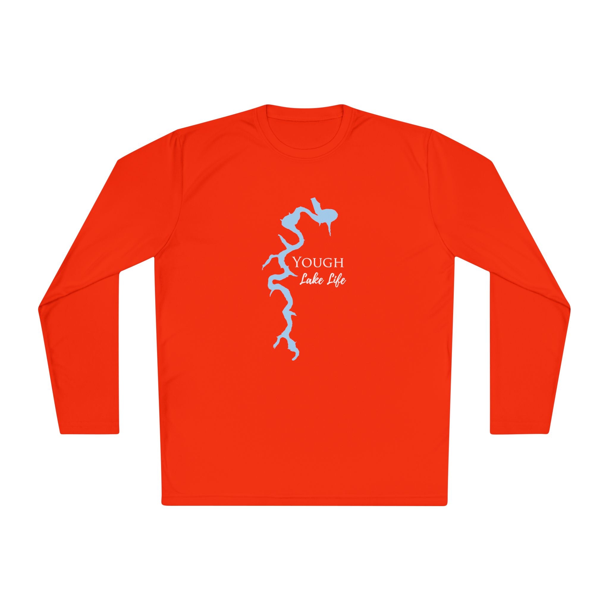 Yough Lake Life Dri-fit Boating Shirt – Youghiogheny River Lake - Breathable Material – Men's Long Sleeve Moisture Wicking Tee – Pennsylvania Lake