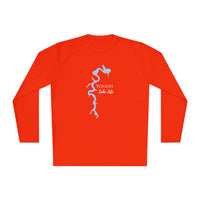 Yough Lake Life Dri-fit Boating Shirt – Youghiogheny River Lake - Breathable Material – Men's Long Sleeve Moisture Wicking Tee – Pennsylvania Lake